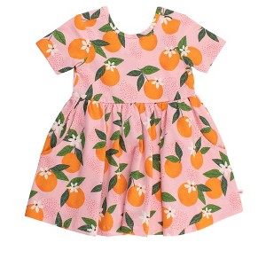RuffleButts Girls Knit Short Sleeve Twirl Dress - 1 of 4