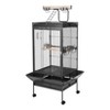 Large Metal Parrot Cage for Birds, Heavy-Duty Aviary with Acrylic Door, Perches, Stainless Steel Bowls & 360¡ã Wheels, Secure 64.4" Tall Pet Bird Cage - 4 of 4