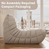 SYFERLORY Armless 2-Seat Togo Two Seater Large Bean Bag Sofa - 4 of 4