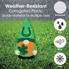 Big Dot of Happiness Irish Gnomes - Yard Sign and Outdoor Lawn Decorations - St. Patrick's Day Party Yard Signs - Set of 8 - 3 of 4