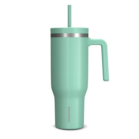 Hydrapeak 32oz Insulated Water Bottle with Straw Lid Matching Color Cap and  Rubber Boot Sage