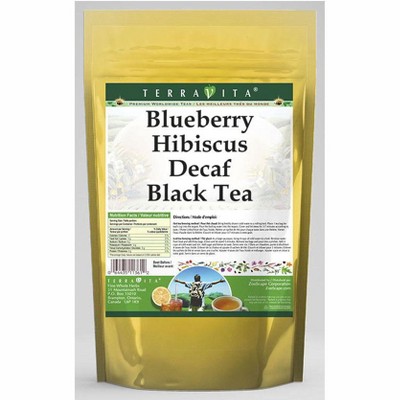TerraVita Blueberry Hibiscus Decaf Black Tea (50 tea bags, ZIN: 537321, 1-Pack)