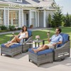 Buenhomino Outdoor Patio Furniture Sets, All-Weather PE Wicker Seating with Swivel Chairs, Sofas, Ottomans & Tables for Garden, Deck & Porch - 3 of 4