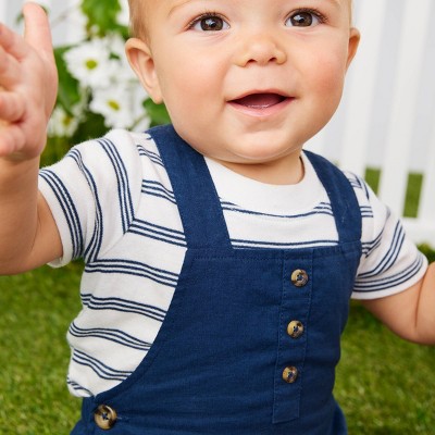 Carter's Just One You®️ Baby Boys' Striped Top & Bottom Set - Navy Blue 6M