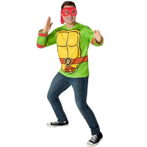Rubies Men's Teenage Mutant Ninja Turtles Classic Raphael Costume Top and Mask - 1 of 4