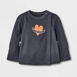 Baby Adaptive Side Snap Long Sleeve T-Shirt - Cat & Jack™ Black
