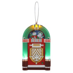 Mr. Christmas 4.9" Miniature Vintage Retro Jukebox Christmas Tree Ornament - 1 of 3