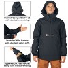Alpine Swiss Mens Snowboard Jacket 10K Waterproof Hooded Ski Shell Anorak Breathable Windproof Pullover Winter Sport Coat - 4 of 4