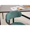Kumasinova Modern Dining Chairs with Soft Boucle Upholstered Back&Seat,Set of 2,Metal Frame Club Chair Mid-Century Modern Accent Chairs - 4 of 4