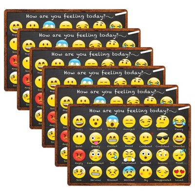 Smart Poly® Computer Mouse Pad, 8" x 10", How are You Feeling, Pack of 6