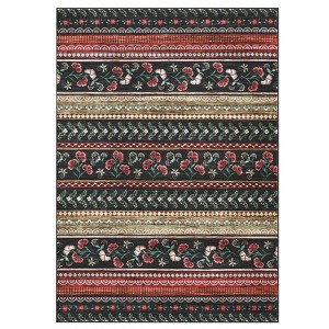 Area Rug for Living Room, Low Pile, High Traffic Indoor Carpet, Modern Floral, Fade-Resistant, Non-Slip, Contemporary Boho Rug for Baby Room - 1 of 4