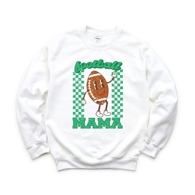 Simply Sage Market Women's Graphic Sweatshirt Checkered Football Mama