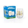 Surreal Entertainment Parks and Recreation Treat Yo Self 17oz Gold Stemless Wine Glass - 3 of 4