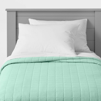 Box Stitch Microfiber Kids' Quilt - Pillowfort™