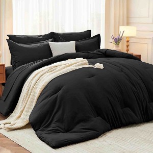 BAGOKIE 5/7 Pieces Bed in a Bag Comforter Set for All Season - 1 of 4