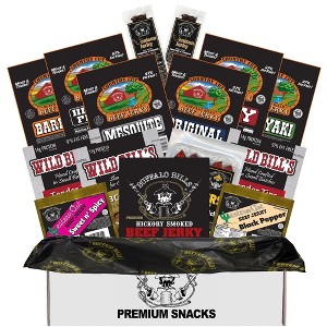 Buffalo Bills Low Carb Jerky & More Gift Box (15 meat snacks with 2 grams of carbs or less) - 1 of 4