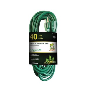 GoGreen Power (GG-13740GN) 16/3 SJTW Outdoor Extension Cord, Lighted End, Green - 1 of 4