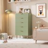 3/5/6/8 Fluted Drawer Dresser for Bedroom, Modern Chest with Deep Drawers and Wide Top, Wooden Dresser Organizer for Living Room - 4 of 4