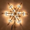 Kurt Adler 6-Point Capiz Star Tree Topper, Gold, 9" - 2 of 4