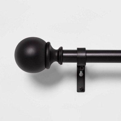 66-120 Ball Curtain Rod Matte Black - Threshold™ : Target