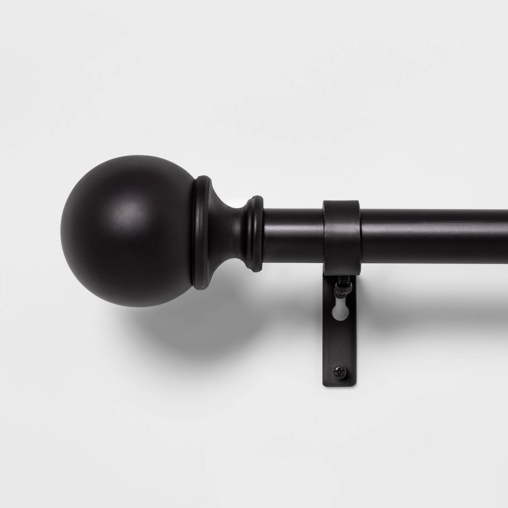 66"-120" Ball Curtain Rod Matte Black - Threshold™
