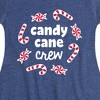 Girls' - Instant Message - Candy Cane Crew Christmas Fit & Flair Cap Sleeve Graphic Dress - 2 of 4
