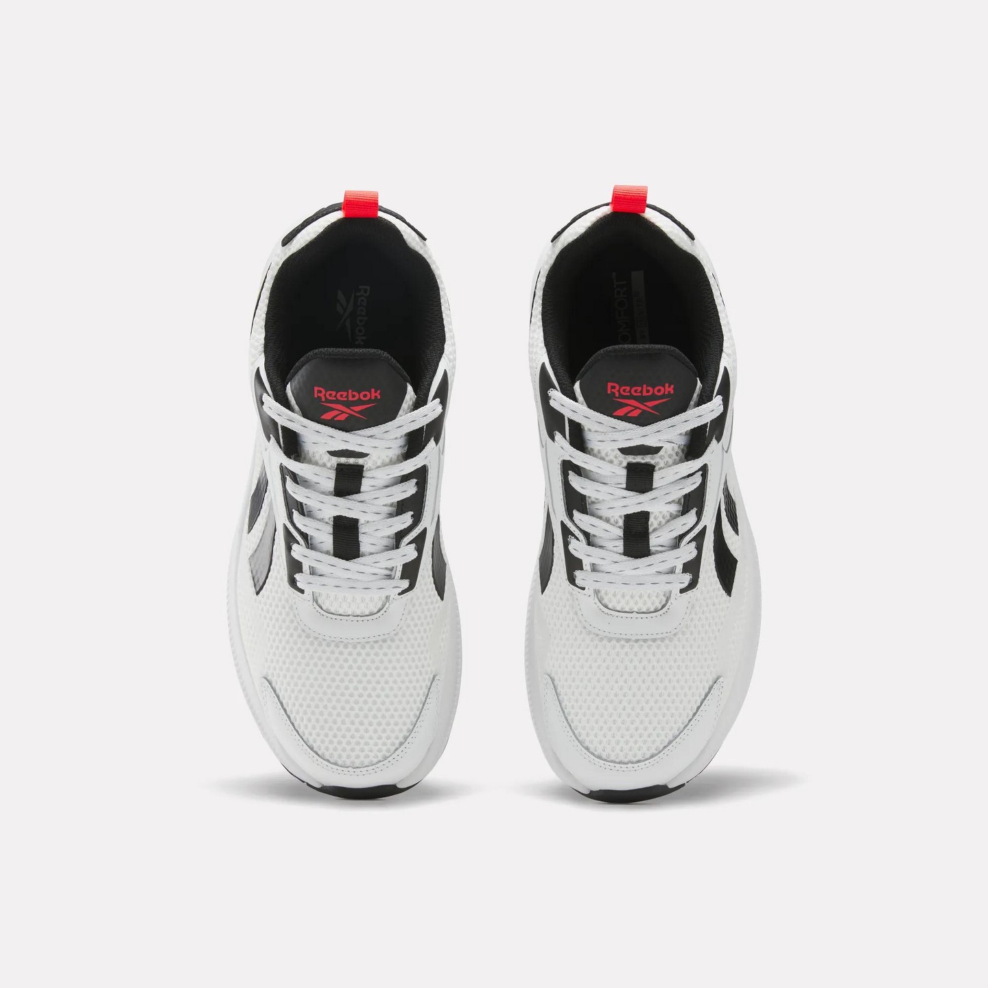 Мужские кроссовки Reebok Mundo Running Shoes Size 10.5 White/Black/Energy Red, цвет: Белый — фото 2