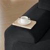 113" Modern L-Shaped Sectional Sofa, Corduroy, Deep Seats, Movable Ottoman, No Assembly - 4 of 4