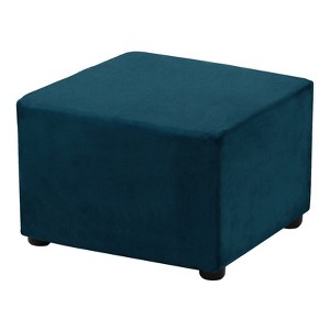 Unique Bargains Elastic Living Room Bedroom Square Foot Stool Cover - 1 of 4
