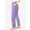 Woman Within Plus Size 7-Day Embroidered Straight-Leg Knit Pant - 4 of 4