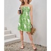 HAPPY BAY Women's Tube Dress Boho Mini Top One Size Hibiscus Green - 2 of 4