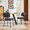 VYNXARIA Dining Chairs,Upholstered Mid Century Modern Kitchen Dining Room Accent Chairs with Faux Leather Cushion Seat - 2 of 4