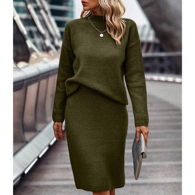 Women's Solid Thick Knit Skirt - Supreme Fashion