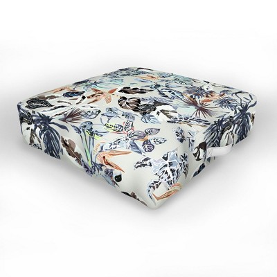 Marta Barragan Camarasa Modern blue jungle Outdoor Floor Cushion - Deny Designs