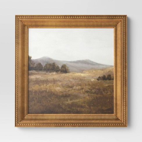 12 X 12 Prairie Land Framed Canvas Board - Threshold™ : Target