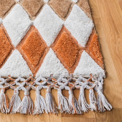 Sahara Gray and Charcoal Hand-Tufted Wool Runner Rug