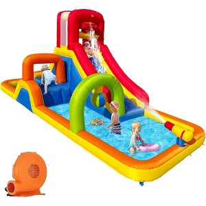 Probe Hues Inflatable Bounce House Water Slide Kids Splash Pool Jumping Castle - 1 of 3
