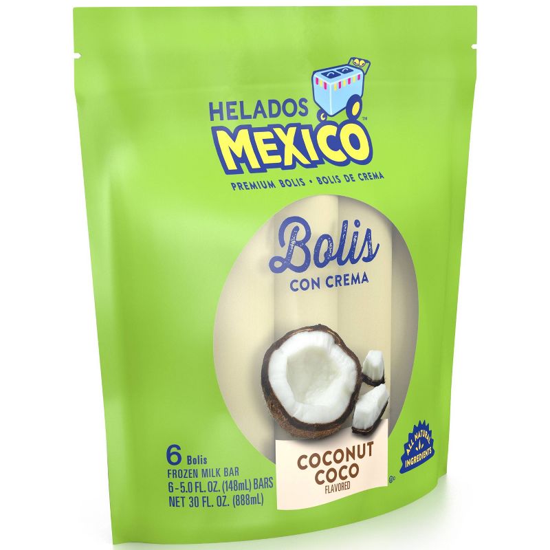 Helados Mexico Frozen Coconut Coco Bolis Con Crema - 30oz/6ct, 3 of 4