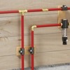 VEVOR Pipe Fittings, 1/2" 12PCS Tee Brass Pipe Fittings, Push-Fit Pipe Connector Brass Air Fittings, Heavy Duty Plumbing Fittings Adapter, Gold - 2 of 4