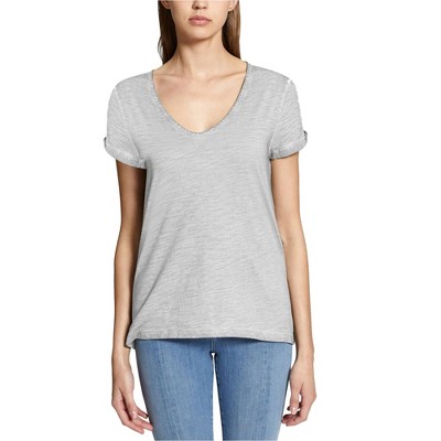 Sanctuary Clothing Womens Twist Sleeve Basic T-Shirt