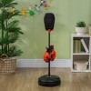 DSVIMOY Punching Bags Punching Bag with Stand, Boxing Gloves for 5 to 10 Year Old, Adjustable Kids Boxing Bag, Black, 13.40"*13.40"*48.80" - 4 of 4