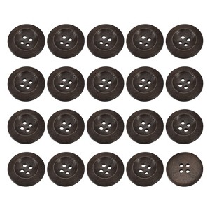 Unique Bargains Wooden DIY Craft Clothing Sewing Buttons 50 Pcs - 1 of 4
