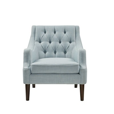 VYNXARIA Vintage inspired style Button Tufted Accent Chair£¬Dusty Blue