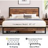 Bed Frame with Headboard & Footboard, 10 Non-Slip Without Noise Strong Wooden Slats Support Platform Bed Frame Furniture, No Box Spring Needed - 2 of 4