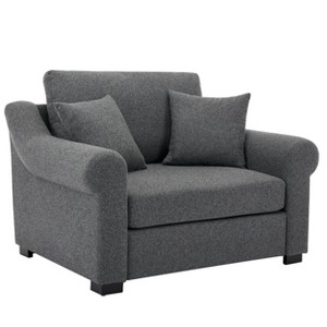 NicBex Chenille Oversized Accent Chair,Upholstered Living Room Chairs with Mid-Height Backrest,Modren Armchair,Accent Chairs for Living Room - 1 of 4