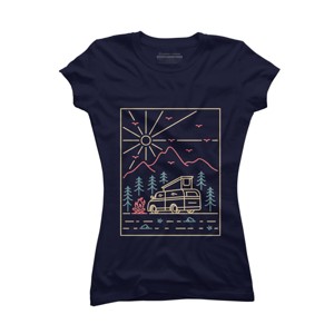 Junior's Design By Humans Camper 2 By VEKTORKITA T-Shirt - 1 of 3