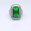 Dahlia Statement Ring Womens Green Emerald Cubic Zirconia Ginger Lyne Collection - image 2 of 4