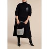ELOQUII Faux Leather Pocket Turtleneck Sweater - 4 of 4