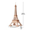 Robotime 3D Puzzles Eiffel Tower Plus Building Model Kits Gift for Teens Adult, Multicolored, 16.77"*39.21"*17.56" - 2 of 4