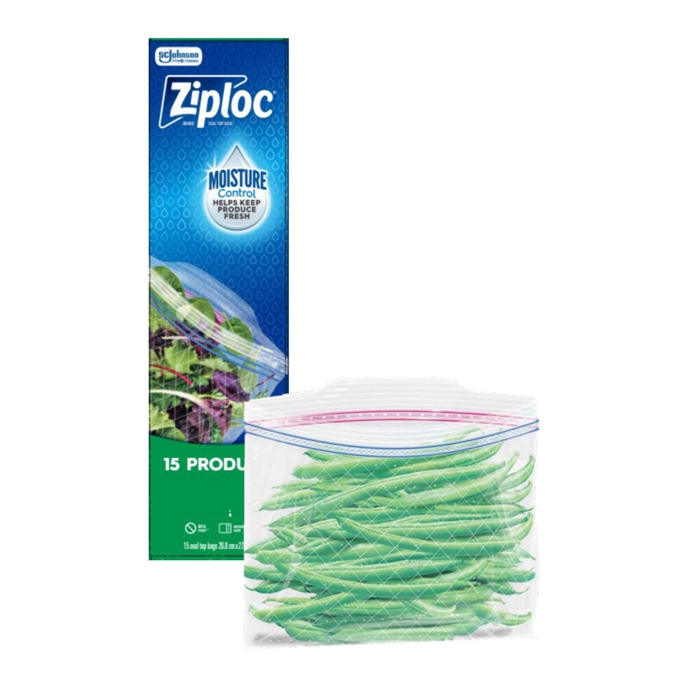 Ziploc Crisp Guard Produce Bags - 15ct